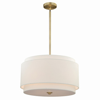 Burnaby Four Light Pendant in Matte Brass (63|P0192)