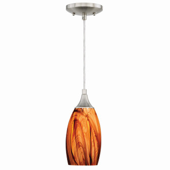 Milano One Light Mini Pendant in Satin Nickel (63|P0178)