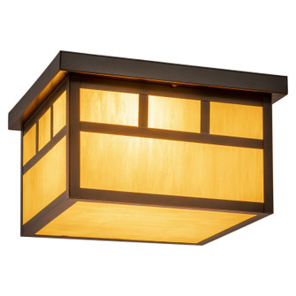Mission Two Light Outdoor Flush Mount in Burnished Bronze (63|OF37211BBZ)