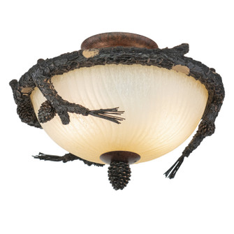 Fan Light Kit LED Fan Light Kit or Semi Flush Ceiling Light in Weathered Patina (63|LK51218WP)