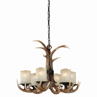 Yoho Six Light Chandelier in Black Walnut (63|H0016)