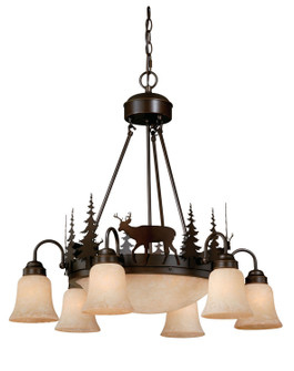 Bryce Nine Light Chandelier in Burnished Bronze (63|CH55406BBZ)