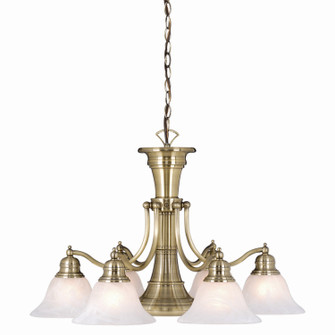 Standford Seven Light Chandelier in Antique Brass (63|CH30307A)