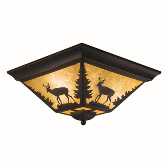 Bryce Three Light Flush Mount in Burnished Bronze (63|CC55414BBZ)