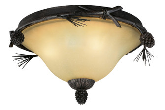 Sierra Three Light Flush Mount in Black Walnut (63|C0120)