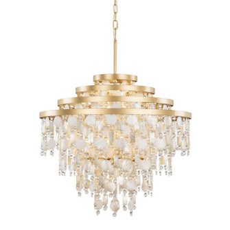 Kalani Ten Light Chandelier in French Gold (137|377C10FG)