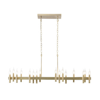 Collette 16 Light Linear Pendant in Antique Brass (137|357N16BB)