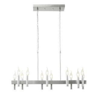 Collette 12 Light Linear Pendant in Satin Nickel (137|357N12SN)