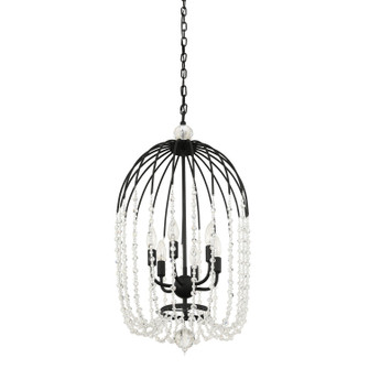 Voliere Six Light Pendant in Matte Black (137|343F06MB)