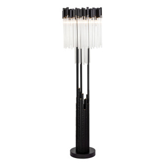 Matrix Six Light Floor Lamp in Matte Black/French Gold (137|309L06MBFG)