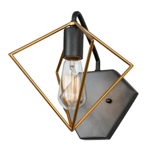 Metropolis One Light Bath in Antique Gold/Rustic Bronze (137|261B01AGRB)