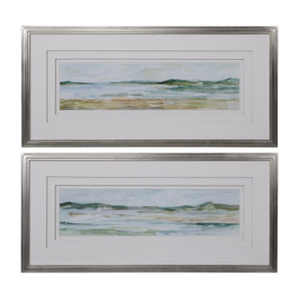 Panoramic Seascape Wall Art in Champagne Silver (52|41594)
