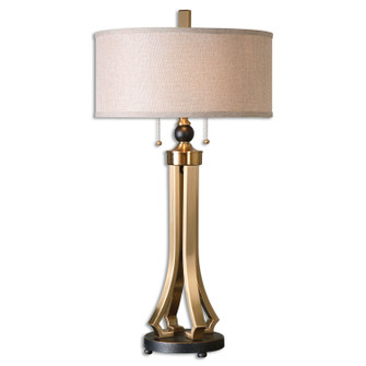 Selvino Two Light Table Lamp in Brushed Brass Metal w/Oil Rubbed Bronze (52|266311)