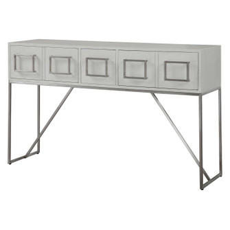 Abaya Console Table in Soft White With Light Gray (52|24954)