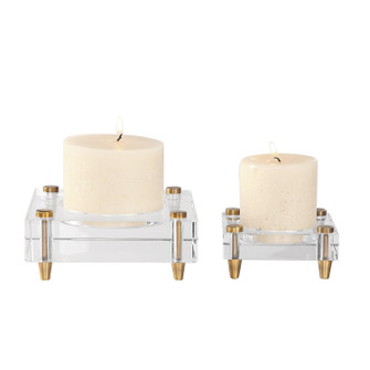 Claire Candleholders, Set/2 in Brass (52|18643)