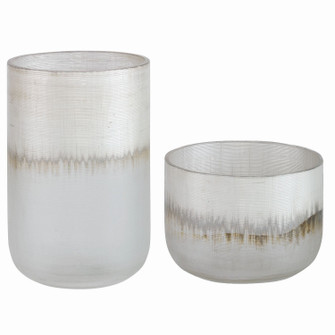 Frost Vases, Set/2 in Silver (52|18071)