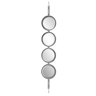 Button Mirror in Silver Leaf (52|09842)