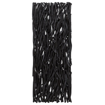 Gathered Teak Wall Decor in Black (52|04331)