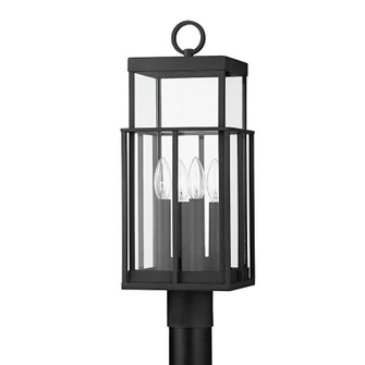 Longport Four Light Outdoor Post Mount in Textured Black (67|P6484TBK)