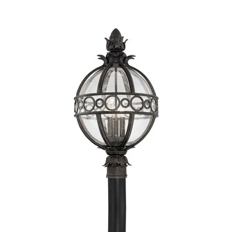 Campanile Three Light Post Lantern in French Iron (67|P5006FRN)