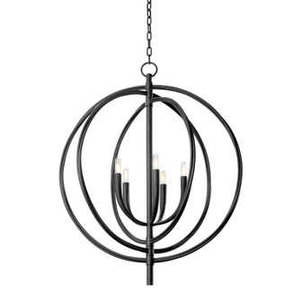 Fillea Five Light Pendant in Black Iron (67|F8830BI)