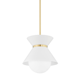 Scout One Light Pendant in Soft White/Patina Brass (67|F8615SWHPBR)