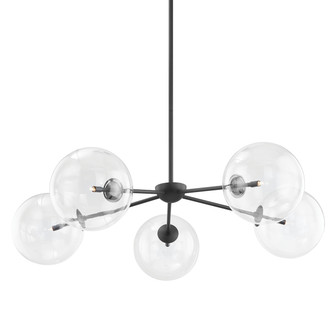 Madrid Five Light Chandelier in Soft Black (67|F8205SBK)