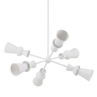 Florence Six Light Chandelier in Gesso White (67|F7906GSW)