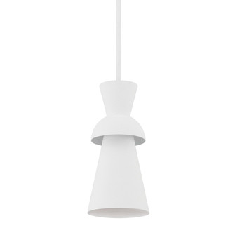Florence One Light Pendant in Gesso White (67|F7902GSW)