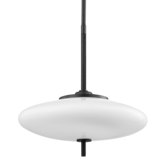 Fallon Two Light Pendant in Satin Black/Black Leather (67|F7776SBK)