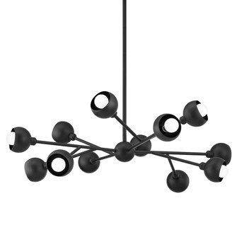 Colt 12 Light Chandelier in Soft Black (67|F7412SBK)