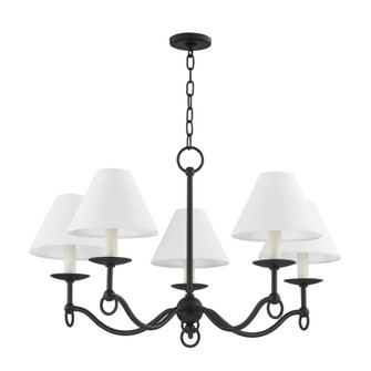 Massi Five Light Chandelier in Forged Iron (67|F7030FOR)