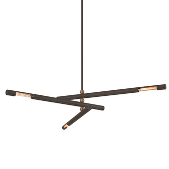 Hendrix Three Light Chandelier in Bronze (67|F6886BRZPBR)