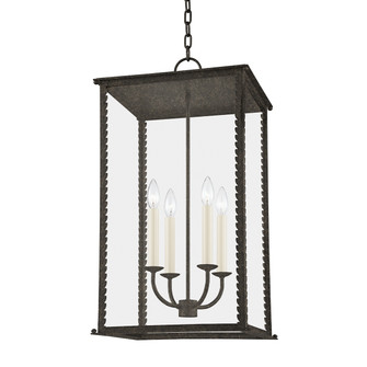Zuma Four Light Outdoor Lantern in French Iron (67|F6715FRN)