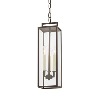 Beckham Three Light Outdoor Pendant in Textured Bronze (67|F6387TBZ)