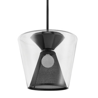 Berlin One Light Pendant in Soft Black (67|F5853SBK)