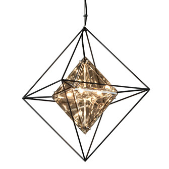 Epic Four Light Chandelier in Textured Iron (67|F5325TRN)