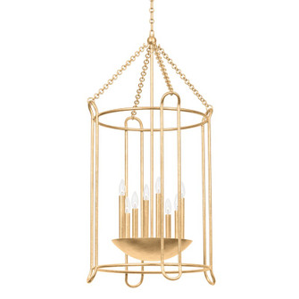 Lassen Eight Light Lantern in Vintage Gold Leaf (67|F4625VGL)