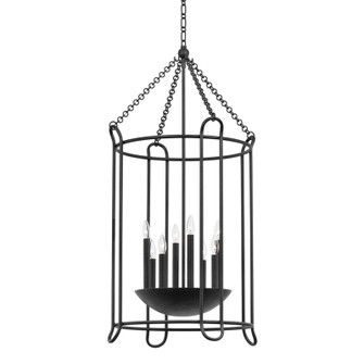 Lassen Eight Light Lantern in Black Iron (67|F4625BI)