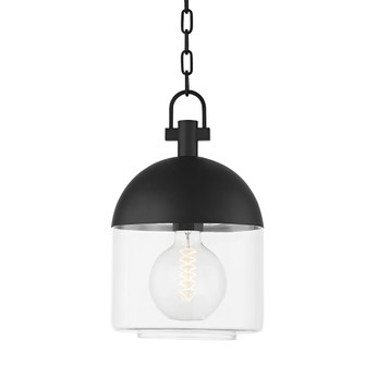Zephyr One Light Outdoor Pendant in Textured Black (67|F4510TBK)