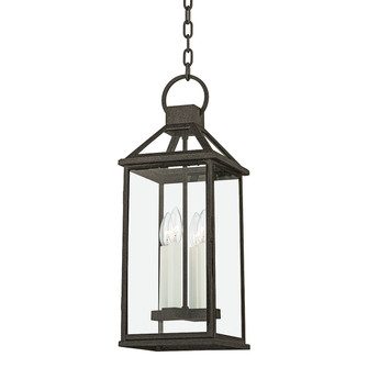 Sanders Four Light Outdoor Lantern in French Iron (67|F2749FRN)