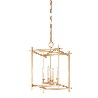 Huck Four Light Lantern in Vintage Gold Leaf (67|F1095VGL)