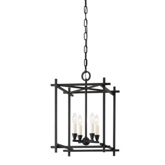 Huck Four Light Lantern in Black Iron (67|F1095BI)