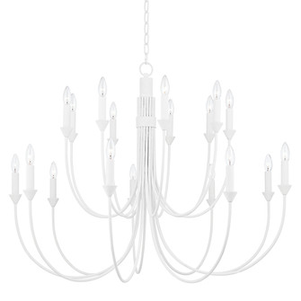 Cate 18 Light Chandelier in Gesso White (67|F1018GSW)
