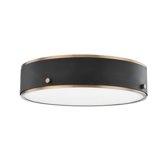 Eli LED Flush Mount in Patina Brass And Soft Off Black (67|C8316PBRSFB)
