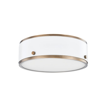 Eli LED Flush Mount in Patina Brass And Soft White (67|C8312PBRSWH)