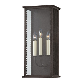 Zuma Three Light Outdoor Wall Sconce in French Iron (67|B6713FRN)