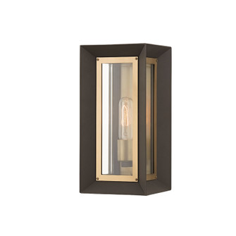 Lowry One Light Outdoor Wall Sconce in Textured Bronze/Patina Brass (67|B4051TBZPBR)