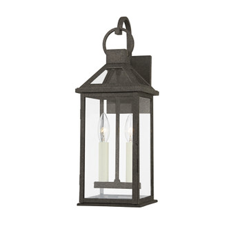 Sanders Two Light Outdoor Wall Sconce in French Iron (67|B2742FRN)