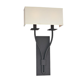 Palladium Two Light Wall Sconce in Textured Black (67|B2462TBK)
